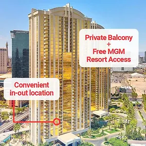 Lady Luck's Vista - Private Balcony - Full Kitchen - Two Full Baths - Jetted Tub - Full Mgm Grand Access W No Fee At Mgm Signature , Las Vegas United States